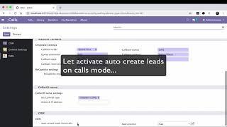 Asterisk Calls Odoo app demo