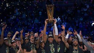 The Milwaukee Bucks celebrate winning the 2024 NBA Cup | NBA on ESPN