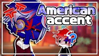 USA and his American accent|| Countyhumans ft. UK and USA|| Gacha Club
