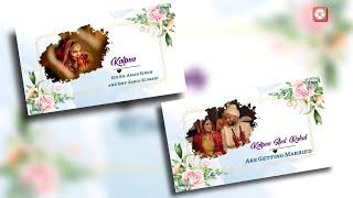 Floral Wedding Invitation video | Royal wedding invitation|| Free wedding invitation Template.