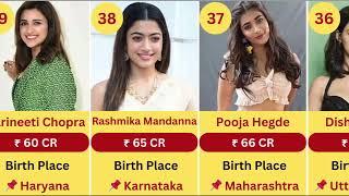 Richest Indian Actress in 2024 #toprichest #actress #indianactor  #top50 #2024