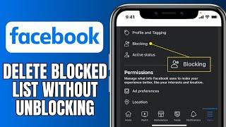 How To Delete Facebook Blocked List Permanently Without Unblocking