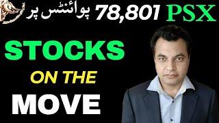 #psx | at 78,081 points | Stocks On the Move  #psxalert #trading #trend #pakistanstockexchange