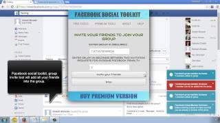 Add Your Friends Into Facebook Group With Facebook Social Toolkit