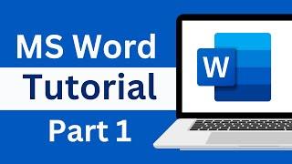 MS Word Tutorial - Part 1 | Tech Pro Advice