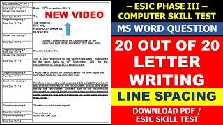 COMPUTER SKILL TEST MS WORD LETTER WRITING PARAGRAPH ISRO COMPUTER SKILL TEST book pdf