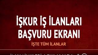 İŞKUR İŞ İLANLARI / KAMU DAİMİ İŞÇİ ALIM İLANLARI / GENEL İŞ İLANLARI