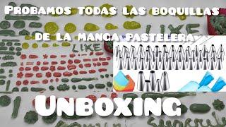 UNBOXING | Probamos todas las boquillas de la manga pastelera