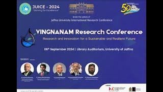 VINGNANAM Research Conference 2024 organised by the Faculty of Science, University of Jaffna