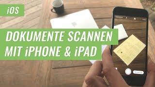 Dokumente scannen am iPhone & iPad mit iOS 11