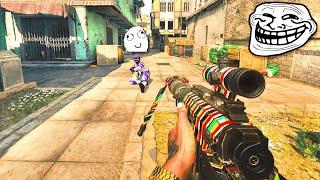 Acting like a BOT then POPPING OFF with a SNIPER (HILARIOUS)