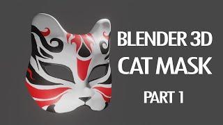 Blender 3D Absolute Beginner Tutorial:  Cat Mask Part 1