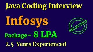 Infosys Java Coding Interview Questions