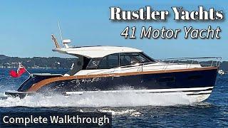 Inside: The NEW 41MY | FIRST EVER Power Boat by Rustler Yachts!