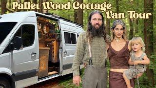 VAN TOUR | Pallet Wood Rustic COTTAGE Styled Van Conversion