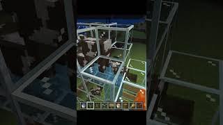 Easy Minecraft Cow Farm #minecraft #redstone #shorts