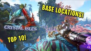 ARK: Crystal Isles - TOP 10 FLAT AREAS & BASE LOCATIONS