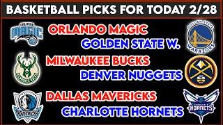 NBA Picks Today 2/28/25 NBA Picks and Predictions NBA Bets Today