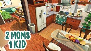 2 Moms and 1 Kid || The Sims 4 Apartment Renovation: Speed Build