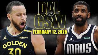 Golden State Warriors vs Dallas Mavericks Full Game Highlights - February 12 | NBA Regular Season