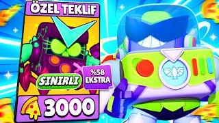 BÜTÜN PİZZA PLANET TEKLİFLERİNİ ALDIM 2500 TL HARCADIM Brawl Stars