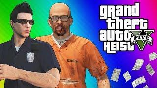 GTA 5 Heists #1: Undercover Cops & Prison Break! (GTA 5 Online Funny Moments) [Part 2]