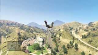 Grand Theft Auto V - Superman Cheat (Skyfall) HD