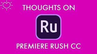 Adobe Premiere Rush CC REVIEW