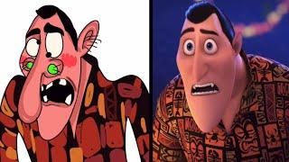 Hotel Transylvania Dracula’s love date | Mavis and Dracula funny face memes