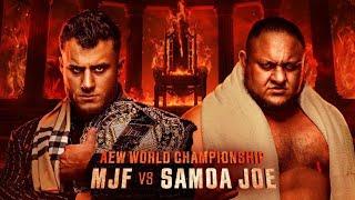 MJF Vs Samoa Joe - AEW Worlds End Championship - Worlds End 2023 - Highlights.