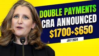 CRA is sending Canada's seniors two payments this month: OAS $1,700 plus a $650 bonus.