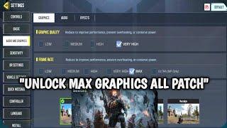 HOW TO UNLOCK MAX GRAPHICS & MAX 120 FPS IN CODM SEASON 7 ALL PATCH WORKING 100% NO ROOT & SAFE