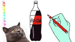 Coca-Cola bottle drawing/ Draw with me