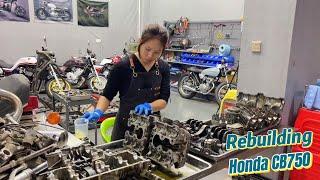 Restoring a Classic 40-Year-Old Honda CB750 Motorcycle  Part 2