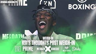 EXCLUSIVE: KSI reacts to Astrid Wett's KISS - #SwinglerCherdleys Weigh-In reaction | Misfits Boxing