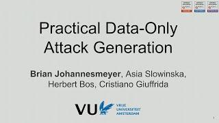 USENIX Security '24 - Practical Data-Only Attack Generation