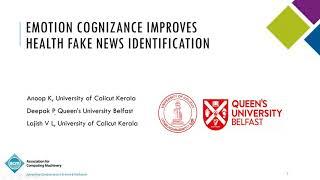 Emotion Cognizance Improves Health Fake News Identification