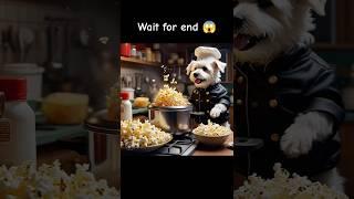 #cute puppy cooking popcorn #doggydays #newtrending#shortsvedioviral 