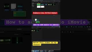 How to add MUSIC to iMovie #music #imovie #insert #audio #add #tutorial #mac #videoediting