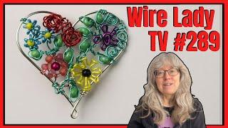 Making Beaded Heart Pins Wire Lady TV Ep 289 Livestream Replay