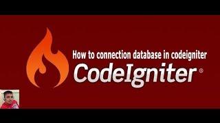 Database connection in Codeigniter | Database connection