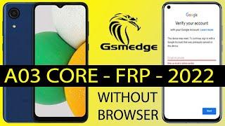 FRP Samsung Galaxy A03 Core Bypass Google Account Android 11 Latest Ways