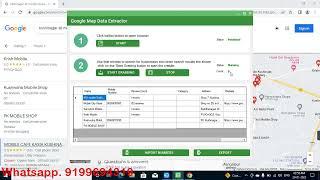 Google Maps Data Scraping by Free Instant Data Scraper Extension