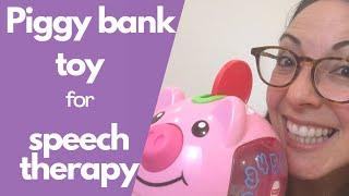 Speech therapy toy to increase prelinguistic skills:  joint attention, imitation, & language.