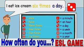 How Often Do You Exercise? | Adverbs Of Frequency  ESL Game