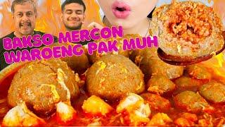 ASMR BAKSO MERCON JUMBO WAROENG PAK MUH BY FADIL JAIDI + RESEP KUAH️ | ASMR INDONESIA