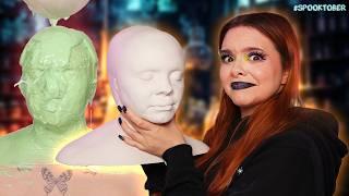 Ich klone mein Gesicht.. (und ersticke fast) | How To: DIY Face Cast #SPOOKTOBER