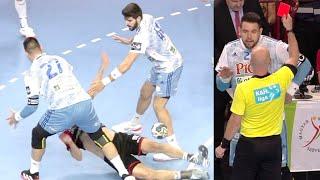 Red Card  Bence Banhidi  Petar Nenadic  Telekom Veszprem  Pick Szeged