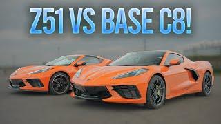 Z51 Package Worth $5000?? Base Corvette C8 vs Z51 Corvette C8 Comparison!