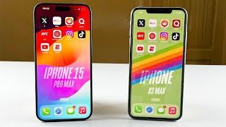 iPhone 15 Pro Max vs iPhone XS MAX - Speed Test 2023 IOS 17.5.1